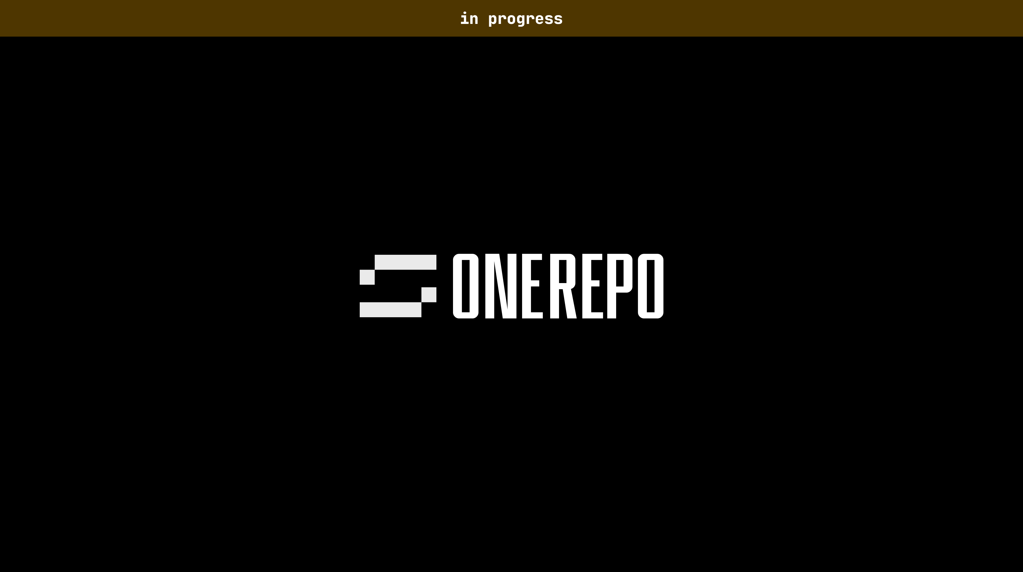 Screenshot of oneRepo